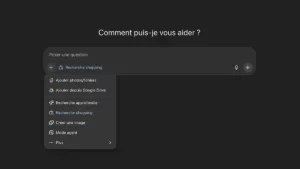 Copie d'écran de la recherche Shopping selon ChatGPT